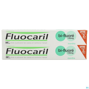 Fluocaril dentifrice bi-fluore 145 menthe   2x75ml