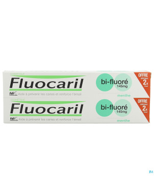 Fluocaril dentifrice bi-fluore 145 menthe   2x75ml