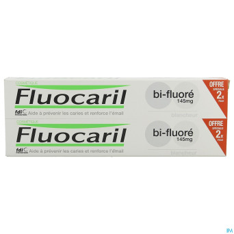 Fluocaril dentifrice bi-fluore 145 blanche  2x75ml