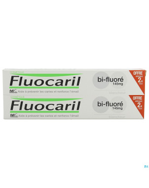 Fluocaril dentifrice bi-fluore 145 blanche  2x75ml