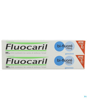 Fluocaril dentifrice bi-fluore 145 gencives 2x75ml