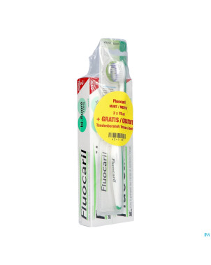 Fluocaril dentif.bi-fluore 145 mente 2x75ml+bad