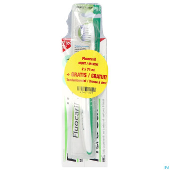 Fluocaril dentif.bi-fluore 145 mente 2x75ml+bad