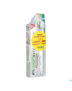 Fluocaril dentif.bi-fluore 145 blanche 2x75ml+bad