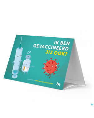 Pancarte ik ben gevaccineerd jij ook? nl