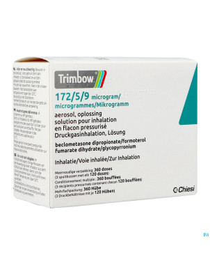 Trimbow 172/5/9mcg aerosol sol inhal.  fl 3 (360d)