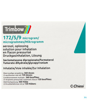 Trimbow 172/5/9mcg aerosol sol inhal.  fl 3 (360d)