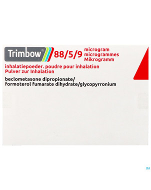 Trimbow  88/5 /9mcg poudre inhal. fl 3 (360d)