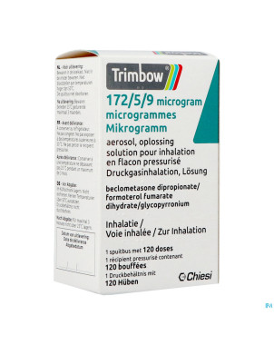 Trimbow 172/5/9mcg aerosol sol inhal.  fl 1 (120d)