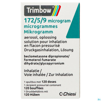 Trimbow 172/5/9mcg aerosol sol inhal.  fl 1 (120d)