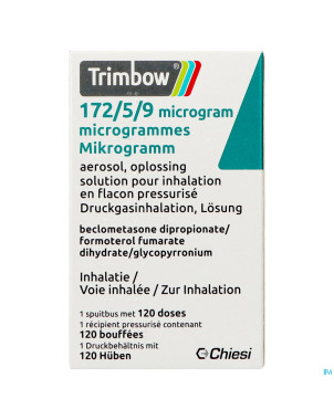 Trimbow 172/5/9mcg aerosol sol inhal.  fl 1 (120d)