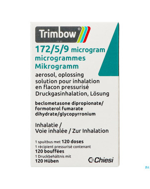 Trimbow 172/5/9mcg aerosol sol inhal.  fl 1 (120d)