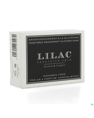 Lilac savon deodorant glycerine sulf.&charbon 100g