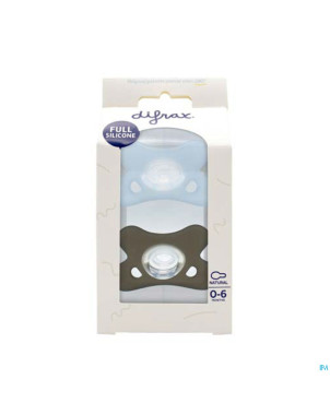 Difrax sucette natural 0-6m 2pack assorti