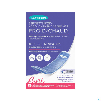Lansinoh serviette post accouch.apais. froid/chaud