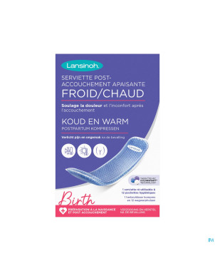 Lansinoh serviette post accouch.apais. froid/chaud