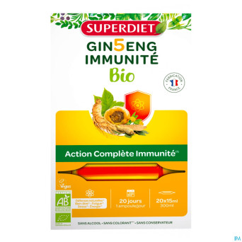 Gin5eng immunite    amp 20x15ml