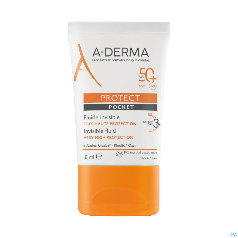 Aderma protect pocket fluide invisible spf50+ 30ml