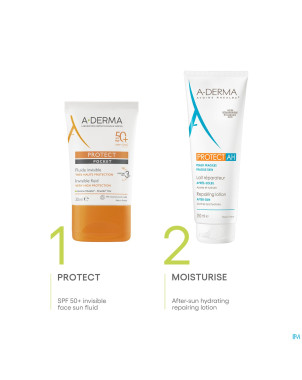 Aderma protect pocket fluide invisible spf50+ 30ml