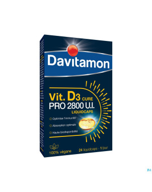 Davitamon vegan vit.d3 2800iu 24 caps be