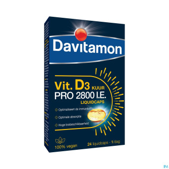 Davitamon vegan vit.d3 2800iu 24 caps be