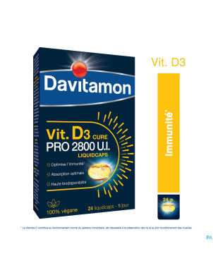 Davitamon vegan vit.d3 2800iu 24 caps be