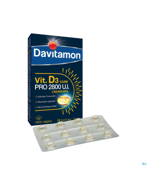 Davitamon vegan vit.d3 2800iu 24 caps be