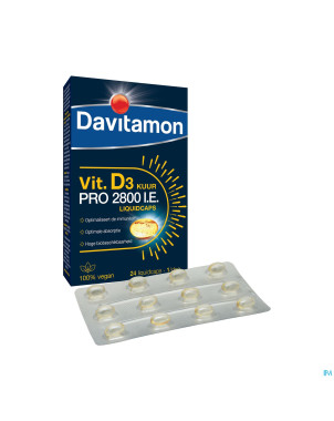 Davitamon vegan vit.d3 2800iu 24 caps be