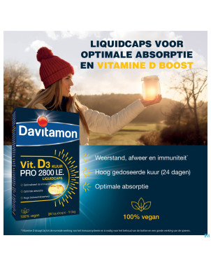 Davitamon vegan vit.d3 2800iu 24 caps be