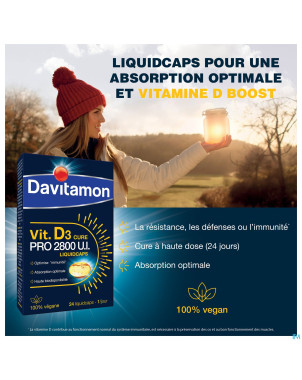 Davitamon vegan vit.d3 2800iu 24 caps be