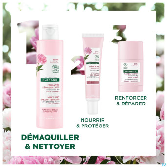 Klorane visage pivoine bio eau lactee demaq. 200ml