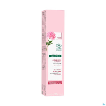 Klorane visage pivoine bio cr riche 40ml