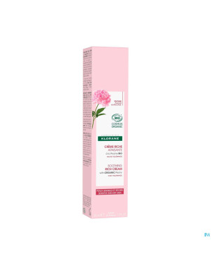 Klorane visage pivoine bio cr riche 40ml