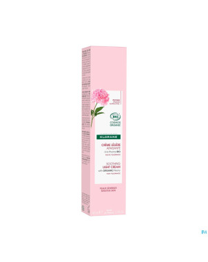 Klorane visage pivoine bio cr legere 40ml