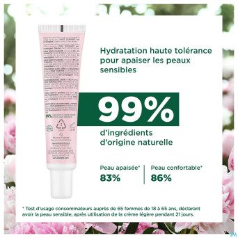 Klorane visage pivoine bio cr legere 40ml