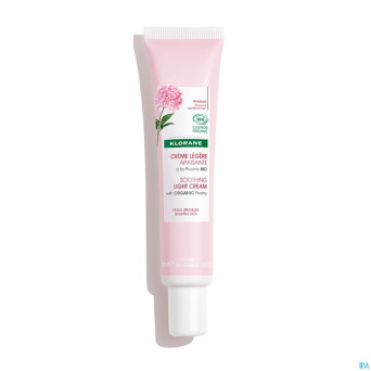 Klorane visage pivoine bio cr legere 40ml