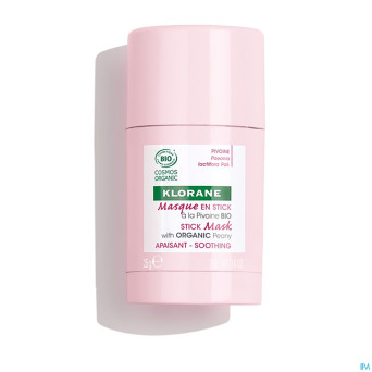 Klorane visage pivoine bio masque stick 25g