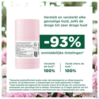 Klorane visage pivoine bio masque stick 25g