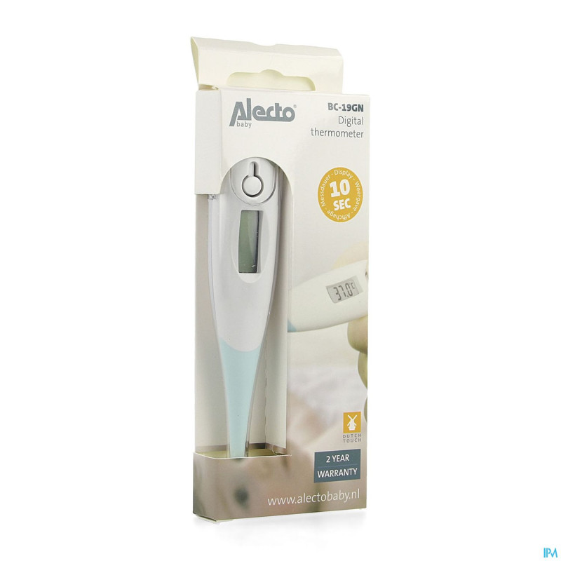 Alecto thermometre digital vert