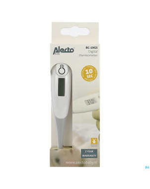 Alecto thermometre digital gris