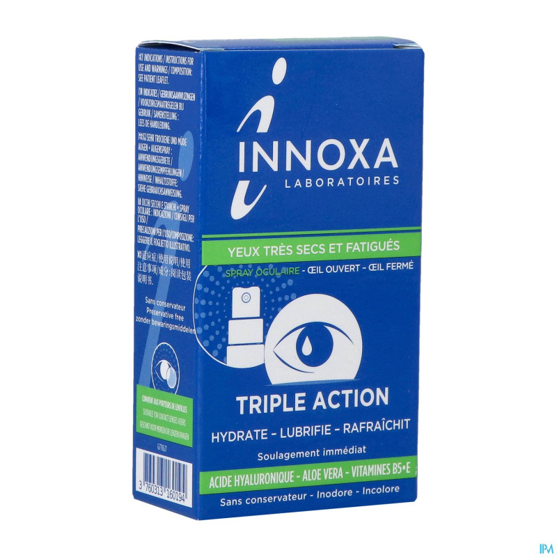 Innoxa spray oculaire yeux tres secs&fatigues 10ml