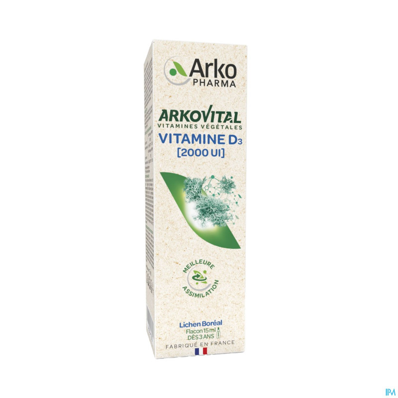 Arkovital vit d3 & e vegetales    fl 15ml