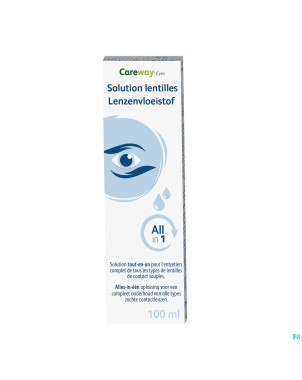 Careway eyes sol lentilles all in 1 100ml+etui