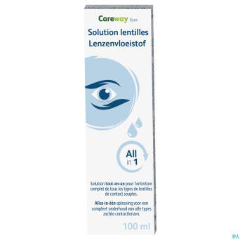 Careway eyes sol lentilles all in 1 100ml+etui