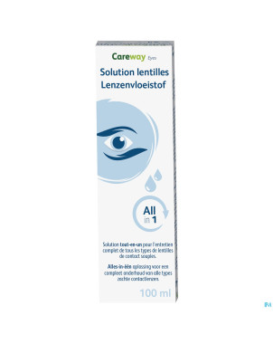 Careway eyes sol lentilles all in 1 100ml+etui