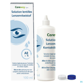 Careway eyes sol lentilles all in 1 100ml+etui