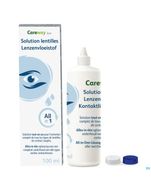 Careway eyes sol lentilles all in 1 100ml+etui