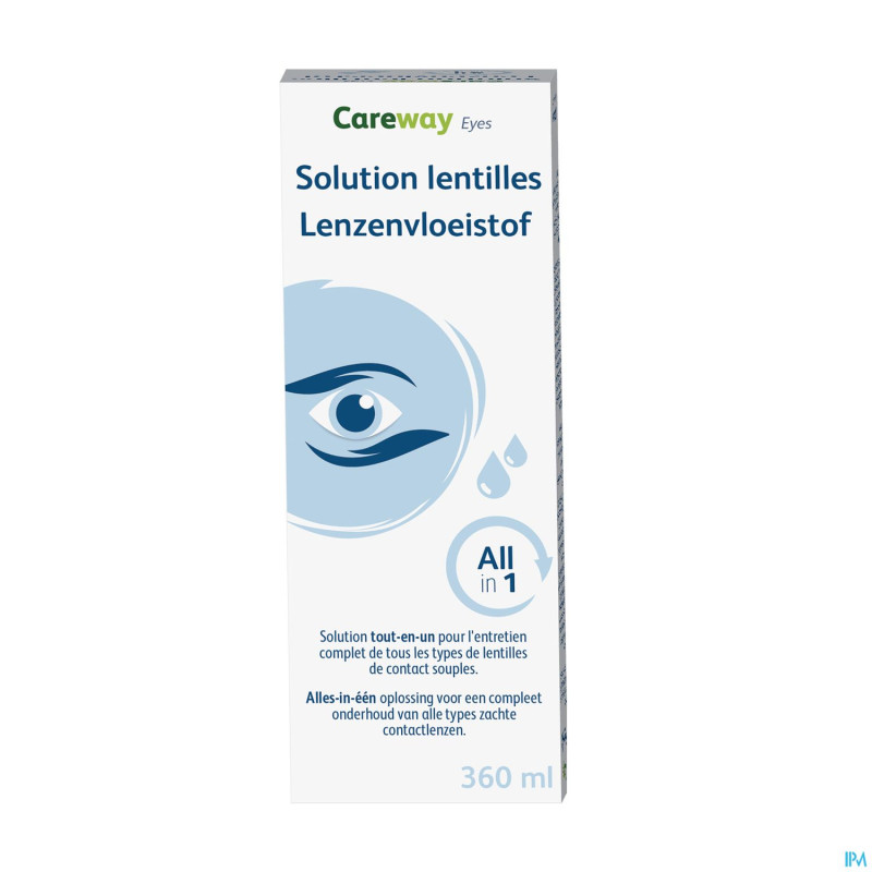 Careway eyes sol lentilles all in 1 360ml+etui