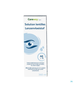 Careway eyes sol lentilles all in 1 360ml+etui