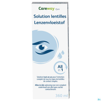 Careway eyes sol lentilles all in 1 360ml+etui